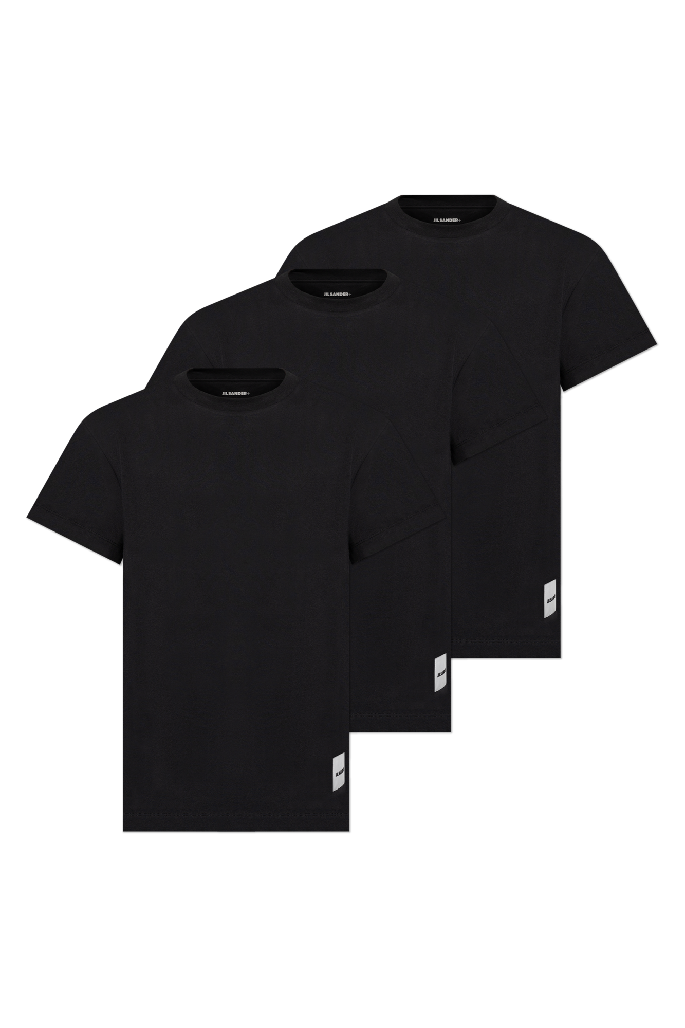 Tシャツ・カットソー JIL SANDER Logo t-shirt pack of 3 Black Jil Sander 3-Pack T-Shirt Set - NoΜa Concept